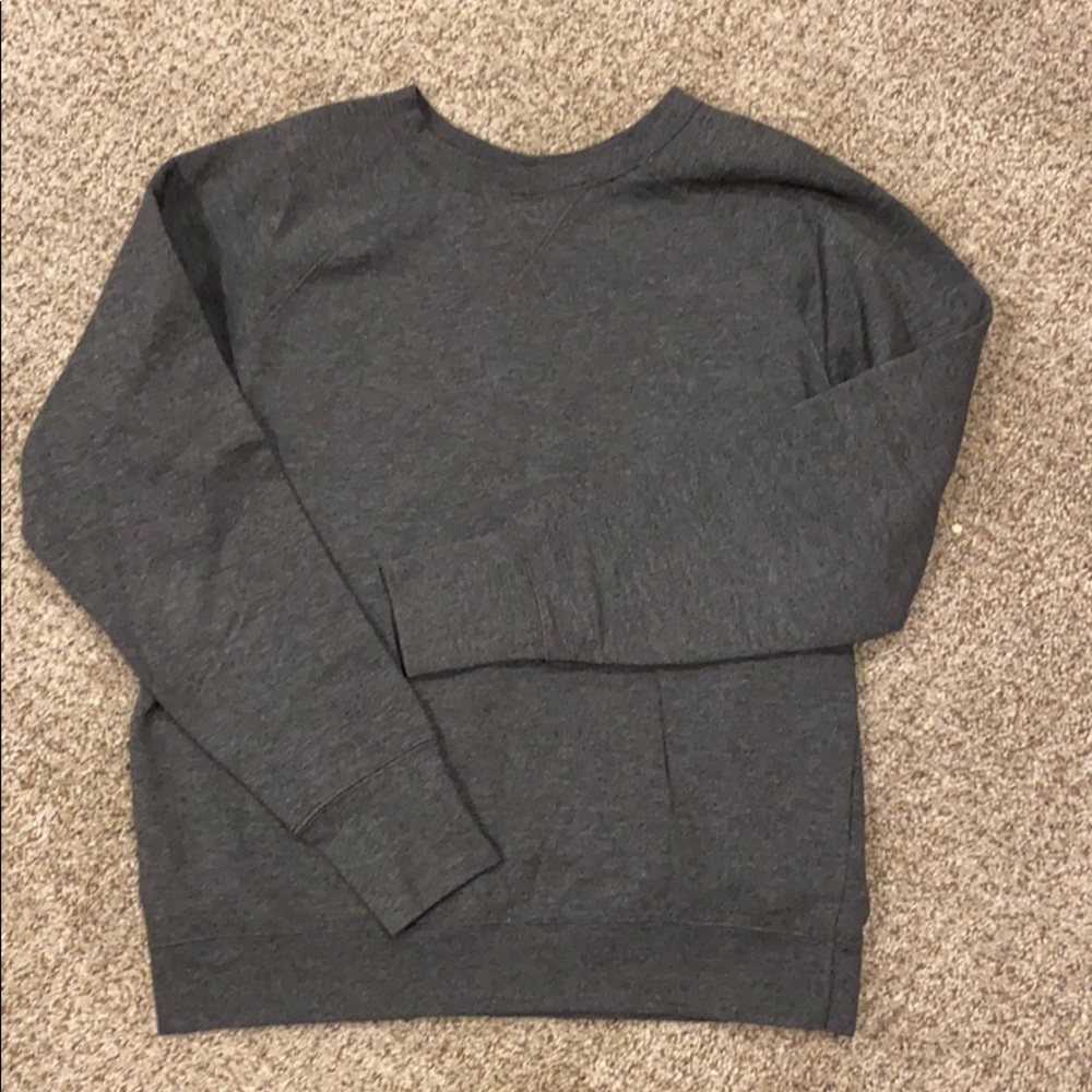 Champion crew neck sweatshirt, charcoal gray